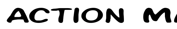 Action Man font preview